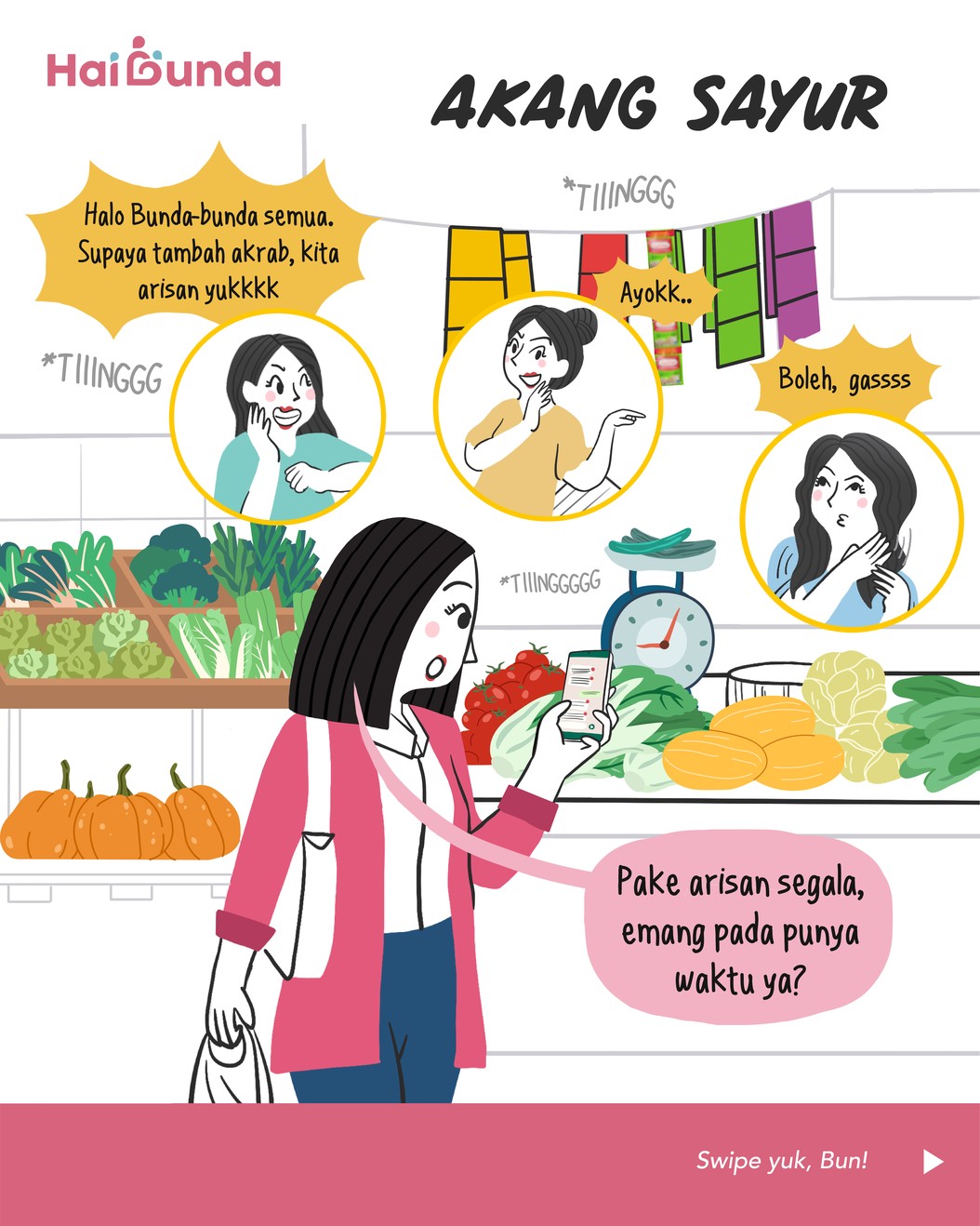 Komik Bunda Kalau ada 9 nyawa.... Aih, Bubun rupanya lagi ikutan trend lagu Alamak, Jatuh Cinta. Tapi, beda dari yang lain, karena Bubun butuh 9 nyawa buat beresin kerjaan.