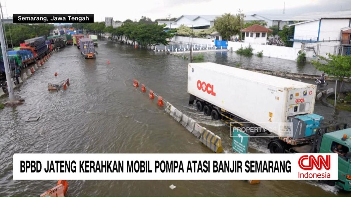 VIDEO: BPBD Jateng Kerahkan Mobil Pompa Atasi Banjir Semarang