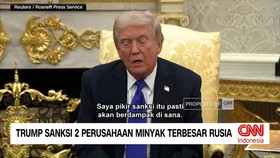 VIDEO: Trump Jatuhkan Sanksi ke Dua Perusahaan Minyak Rusia