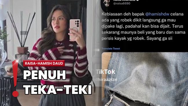 Postingan Raisa soal Celana Robek Hamish, Warganet Soroti Makna