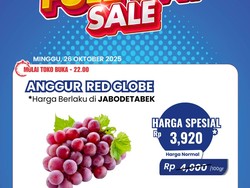 Gokil! Transmart Full Day Sale Bikin Harga Anggur Red Globe Jadi Semurah Ini Gokil! Transmart Full Day Sale Bikin Harga Anggur Red Globe Jadi Semurah Ini