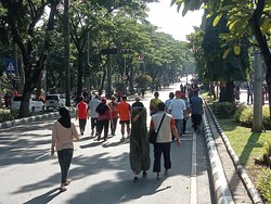 Pemkab Bogor Uji Coba CFD di Cibinong Hari Ini, Begini Suasananya Pemkab Bogor Uji Coba CFD di Cibinong Hari Ini, Begini Suasananya