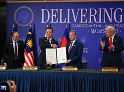 Disaksikan Trump-Anwar Ibrahim, Thailand dan Kamboja Teken Deklarasi Damai Disaksikan Trump-Anwar Ibrahim, Thailand dan Kamboja Teken Deklarasi Damai