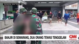 VIDEO: Banjir Semarang, Dua Orang Tewas Tenggelam