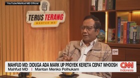 VIDEO: Mahfud MD: Diduga Ada Mark Up Proyek Kereta Cepat Whoosh