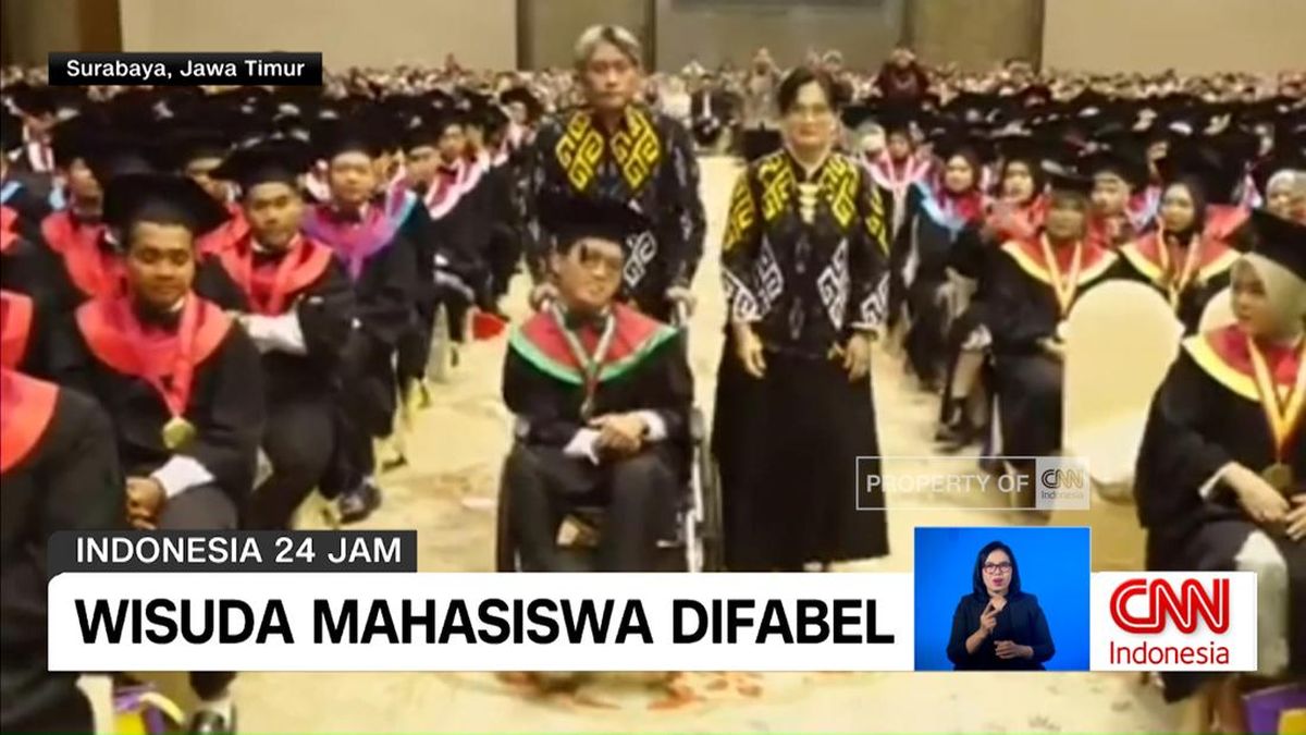 VIDEO: Wisuda Mahasiswa Difabel, Raih Predikat Cumlaude