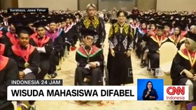 VIDEO: Wisuda Mahasiswa Difabel, Raih Predikat Cumlaude
