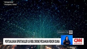 VIDEO: Spektakuler! 16 Ribu Drone Pecahkan Rekor Dunia