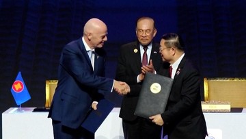 Update Eksklusif Olahraga CNN : VIDEO: Momen Gianni Infantino Luncurkan FIFA ASEAN Cup