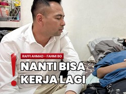 Jenguk Fahmi Bo, Raffi Ahmad Semangati Agar Cepat Sembuh