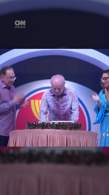 Momen Presiden Brasil Lula Rayakan Ultah di KTT ASEAN