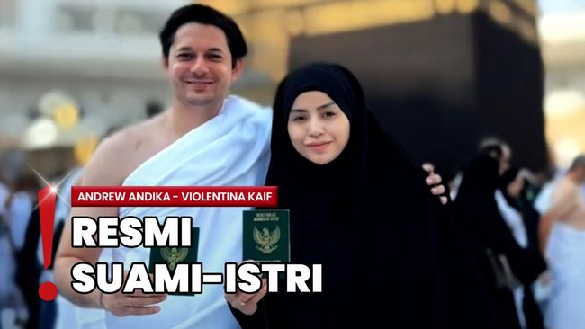 Andrew Andika dan Violentina Kaif Pamer Buku Nikah saat Umrah