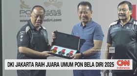 VIDEO: DKI Jakarta Raih Juara Umum PON Bela Diri Kudus 2025