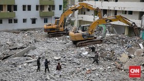 FOTO: Terbengkalai, Rusun Marunda Clustrer C Dibongkar