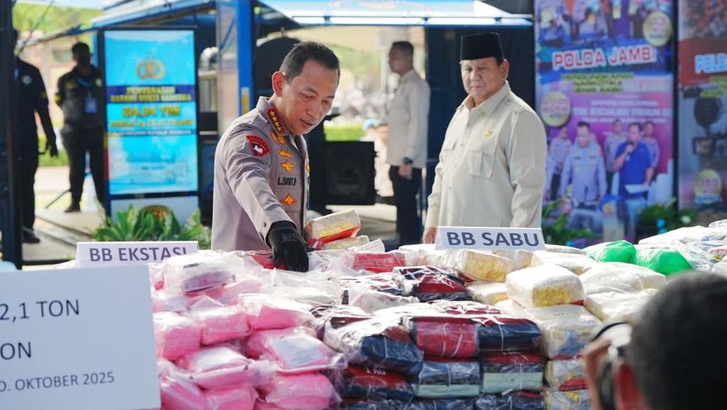 Polri Sita Total 590 Ton Narkoba Sepanjang 2025