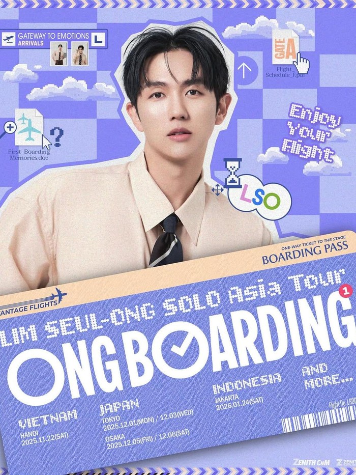 Setelah merampungkan fan con, Seulong akan berkeliling ke beberapa negara Asia. Sesuai tajuk acaranya, ‘ONG’ diambil dari nama belakang Seulong dan ‘BOARDING’ yang melambangkan proses dirinya berkelana mengunjungi para penggemarnya.