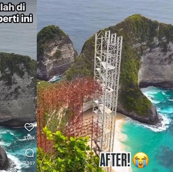 Kontroversial, Proyek Lift Pantai Kelingking Nusa Penida Dihentikan Sementara