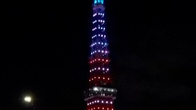 Cahaya Warna-Warni Tokyo Tower Sambut Kedatangan Trump ke Jepang
