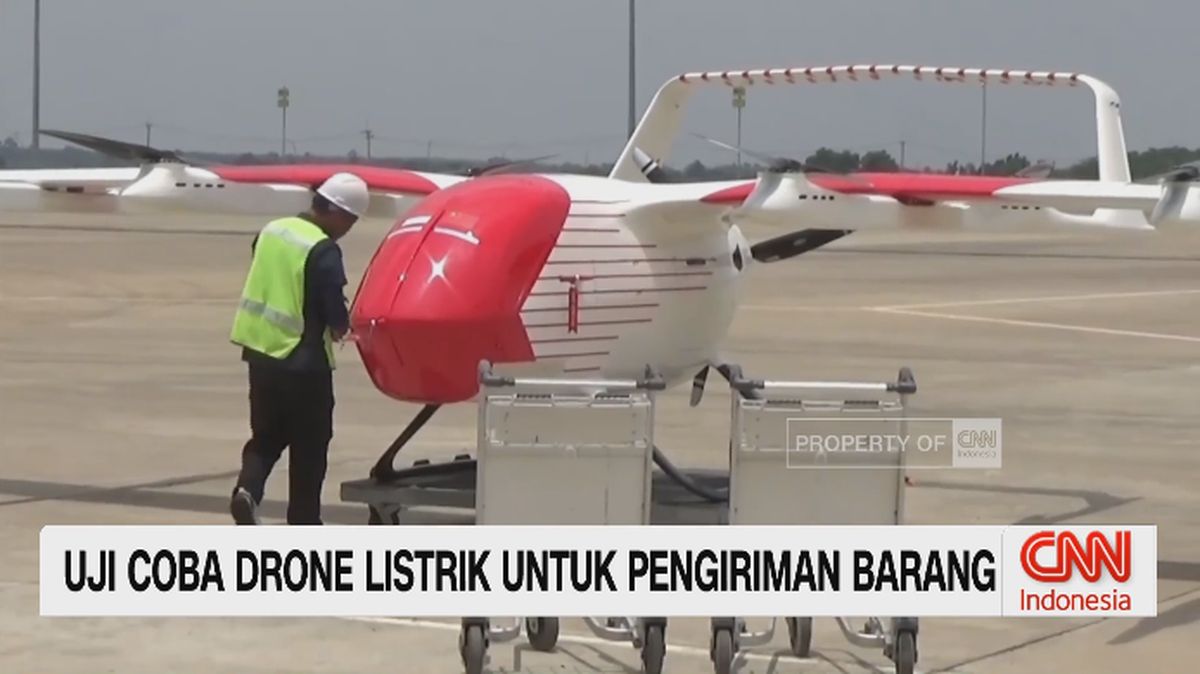 VIDEO: Uji Coba Drone Listrik untuk Pengiriman Barang
