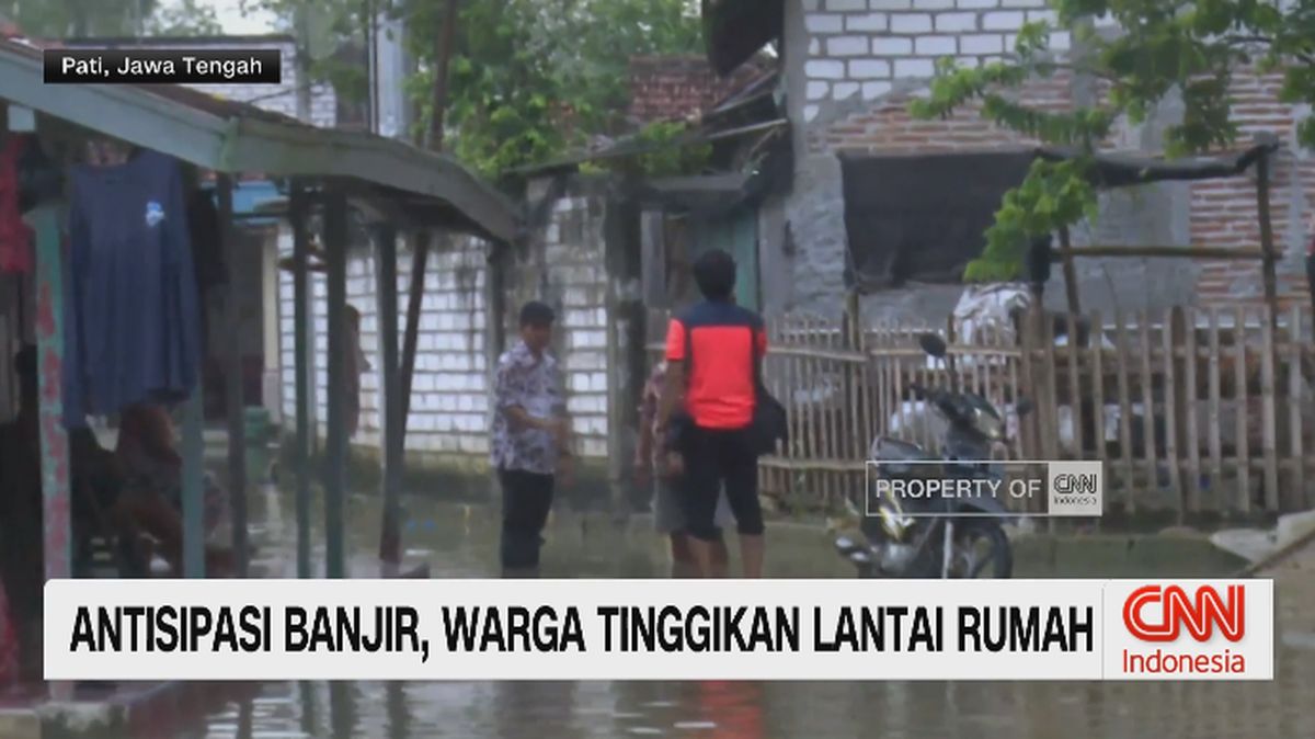 VIDEO: Antisipasi Banjir, Warga di Pati Tinggikan Lantai Rumah
