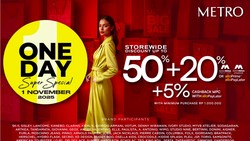 Cuma Satu Hari, Ada Diskon Spektakuler di METRO BIG SALE!