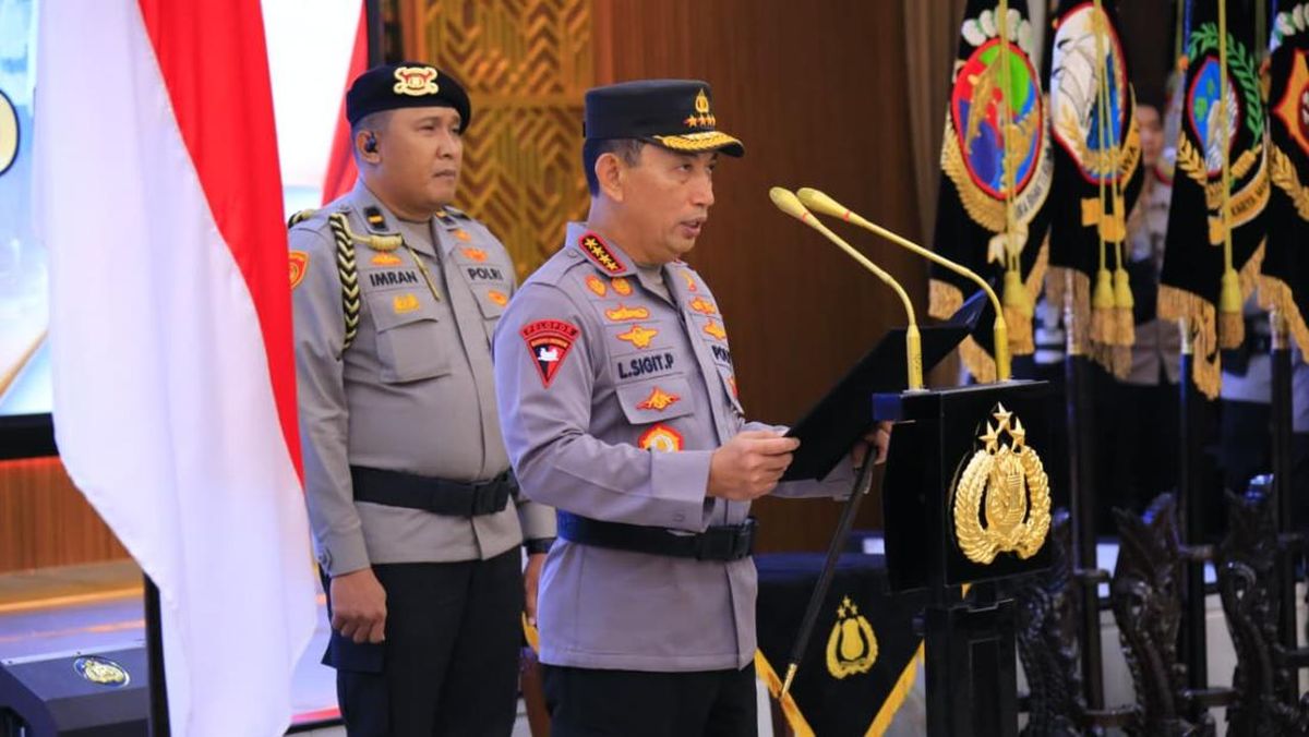 Kapolri Pimpin Sertijab Kapolda Lampung hingga Sulsel