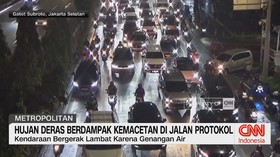 VIDEO: Kemacetan Panjang Usai Hujan Deras Guyur Jakarta