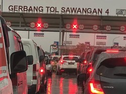 Lampu Pintu Tol Sawangan Mati Akibat Tersambar Petir, Lalin Sempat Tersendat Lampu Pintu Tol Sawangan Mati Akibat Tersambar Petir, Lalin Sempat Tersendat