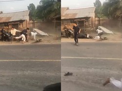 Heboh Remaja Dibacok Kawanan Geng Motor Bersajam di Jalinsum Jambi Heboh Remaja Dibacok Kawanan Geng Motor Bersajam di Jalinsum Jambi