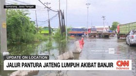 VIDEO: Jalan Pantura Jateng Lumpuh Akibat Banjir