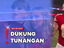 Momen Taylor Swift Penuh Semangat Dukung Travis di Pertandingan NFL