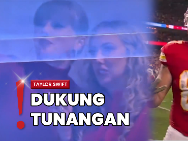 Momen Taylor Swift Penuh Semangat Dukung Travis di Pertandingan NFL