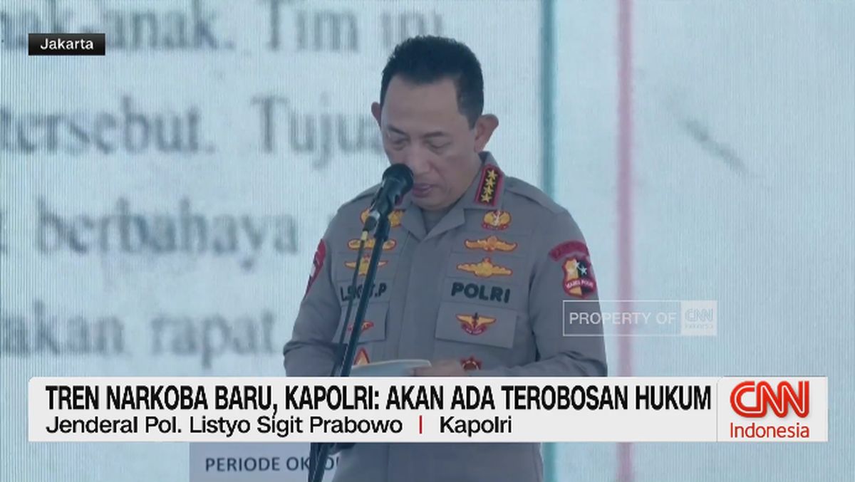 VIDEO:Tren Narkoba Baru, Kapolri: Akan Ada Terobosan Hukum