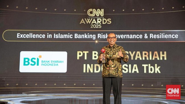 BSI Sabet Excellence in Islamic Banking Risk Governance & Resilience BSI berhasil menyabet penghargaan Excellence in Islamic Banking Risk Governance & Resilience dalam ajang CNN Indonesia Awards 2025.