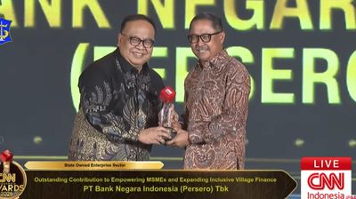 BNI Terima Penghargaan Outstanding Contribution to Empowering MSMEs