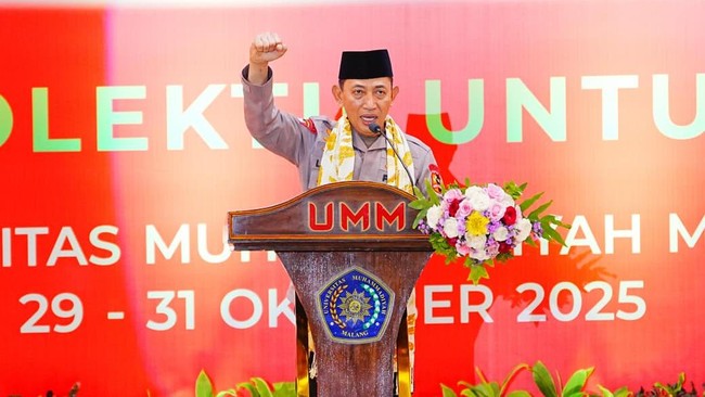 Kapolri Dorong Mahasiswa Sinergi dengan Polri, Wujudkan Indonesia Emas Sinergi antara Polri, mahasiswa dan seluruh elemen bangsa dinilai Kapolri penting dalam upaya mewujudkan Indonesia Emas 2045.
