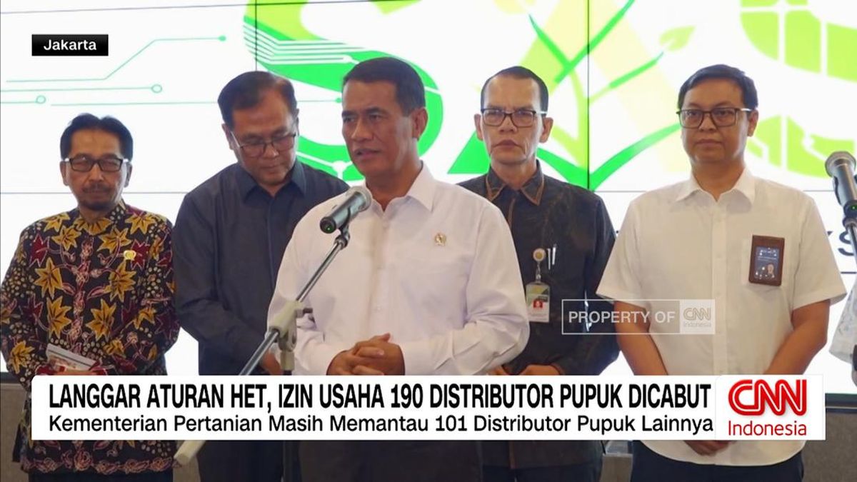 VIDEO: Langgar Aturan HET, Izin Usaha 190 Distributor Pupuk Dicabut