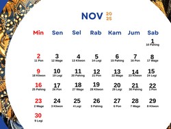 Kalender Jawa November 2025, Warisan yang Jadi Pedoman Menentukan Hari Baik