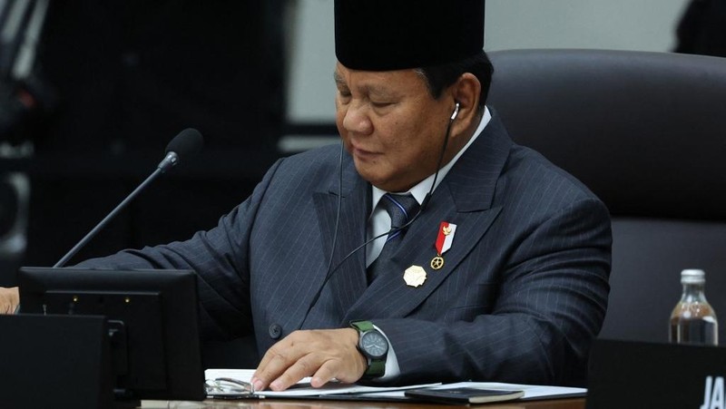 Presiden Republik Indonesia Prabowo Subianto menghadiri Konferensi Tingkat Tinggi (KTT) Kerja Sama Ekonomi Asia-Pasifik (APEC) 2025, yang berlangsung di Hwabaek International Convention Centre (HICO), Gyeongju, Republik Korea, pada Jumat (31/10). (Dok. Biro Pers Sekretariat Presiden/Muchlis Jr)