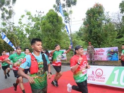 Kapolda dan Gubernur Riau Buka Bono Fun Run Sambut HUT Pelalawan Ke-26