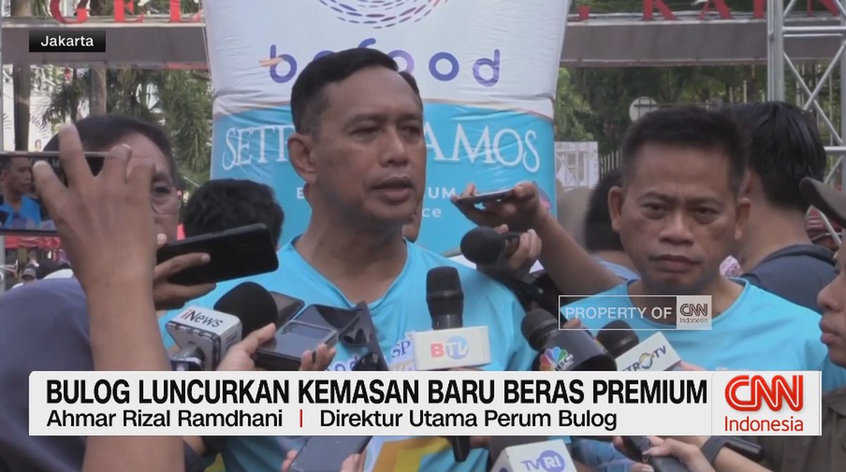 VIDEO: Bulog Luncurkan Kemasan Baru Beras Premium