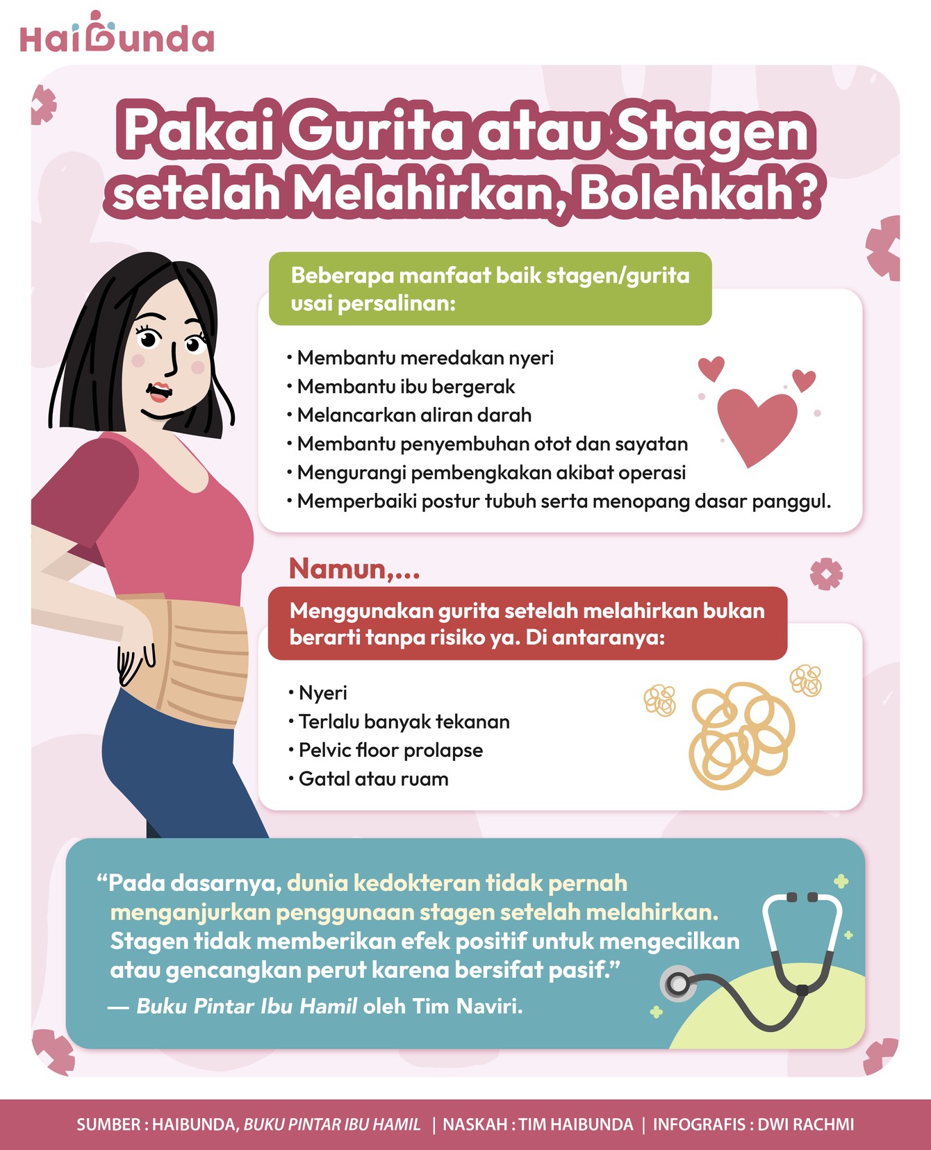 Pakai Gurita atau Stagen setelah Melahirkan, Bolehkah?