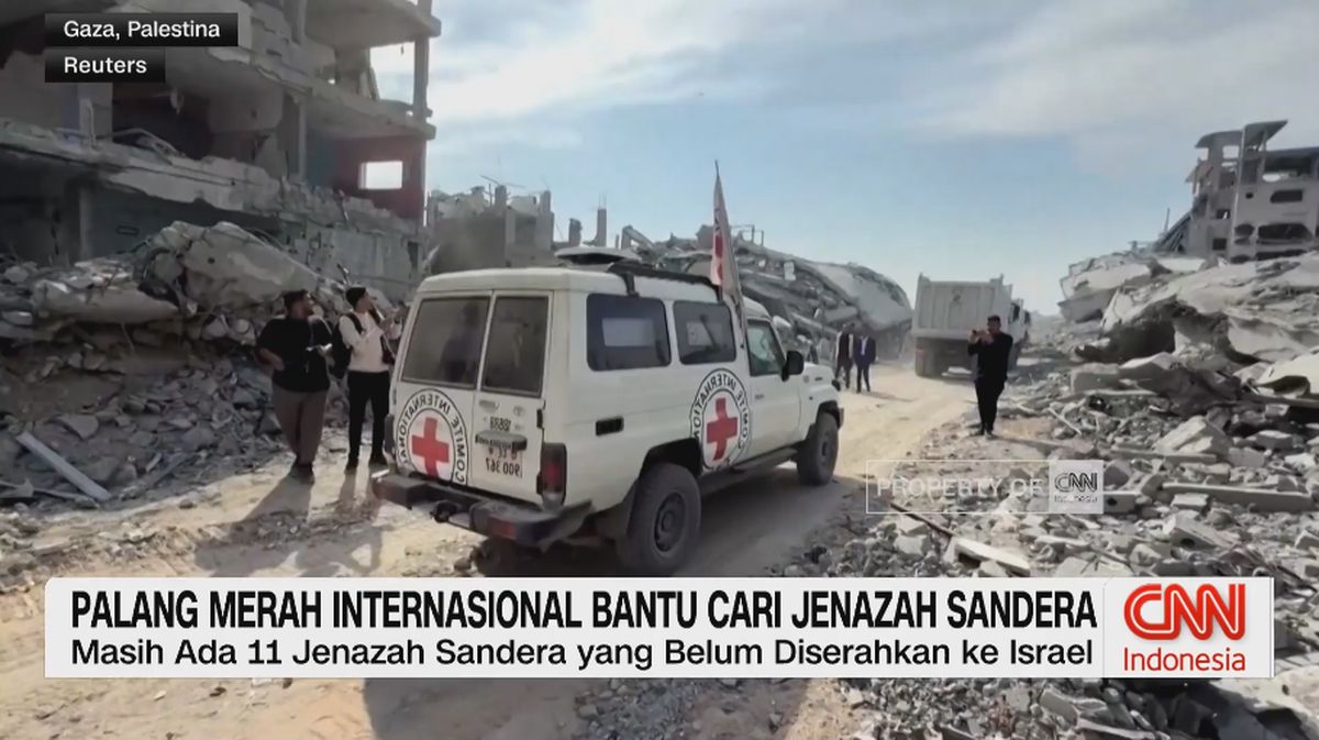 VIDEO: Palang Merah Internasional Bantu Cari Jenazah Sandera Israel