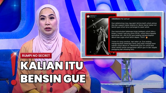 Vidi Aldiano Hiatus Nyanyi, Doa Penggemar Ingin Dia Cepat Pulih