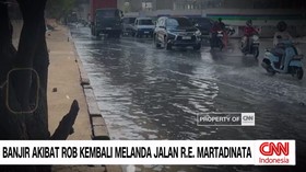 VIDEO: Banjir Akibat Rob Kembali Melanda Wilayah Tj Priok