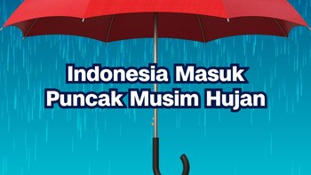 INFOGRAFIS: Puncak Musim Hujan Indonesia
