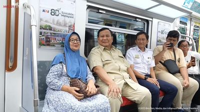 Prabowo: Semua Kereta Api Disubsidi 60 Persen, Rakyat Bayar 20 Persen