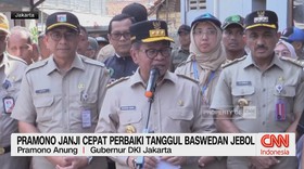 VIDEO: Pramono Janji Cepat Perbaiki Tanggul Baswedan Jebol