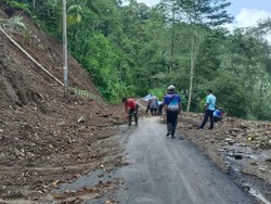 Hujan Deras, Karangasem Diterjang Longsor dan Banjir