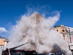 Menara Abad Pertengahan di Roma Runtuh, Satu Pekerja Meninggal Dunia